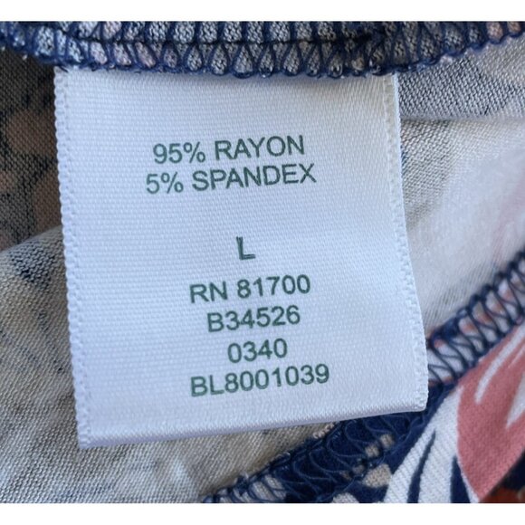 Blair Women's 3/4 Sleeve Multicolor Floral Blouse size Large - Picture 2 of 10